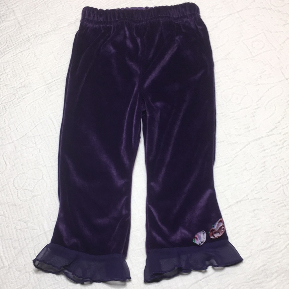 24m (5/$20) Velour Dressy Pants  by Basic Editions